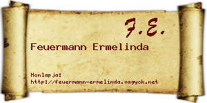 Feuermann Ermelinda névjegykártya
